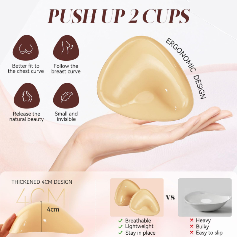 Kave 1/2 Pairs Double Sided St - Push Up Bra Silicone incelemesi ve fiyatı