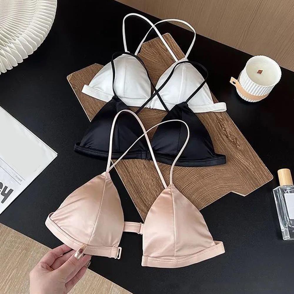 Sexy Satin Front Closure Bras  - Underwire Bra Padded incelemesi ve fiyatı