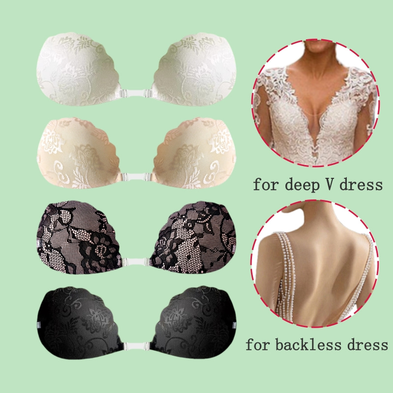 Lace Invisible Bra Backless St - Backless Bra Sticky incelemesi ve fiyatı