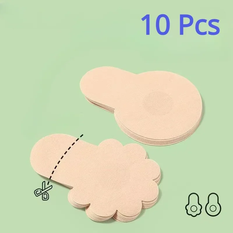 10pcs Women's Invisible Breast - Strapless Bra Adhesive incelemesi ve fiyatı
