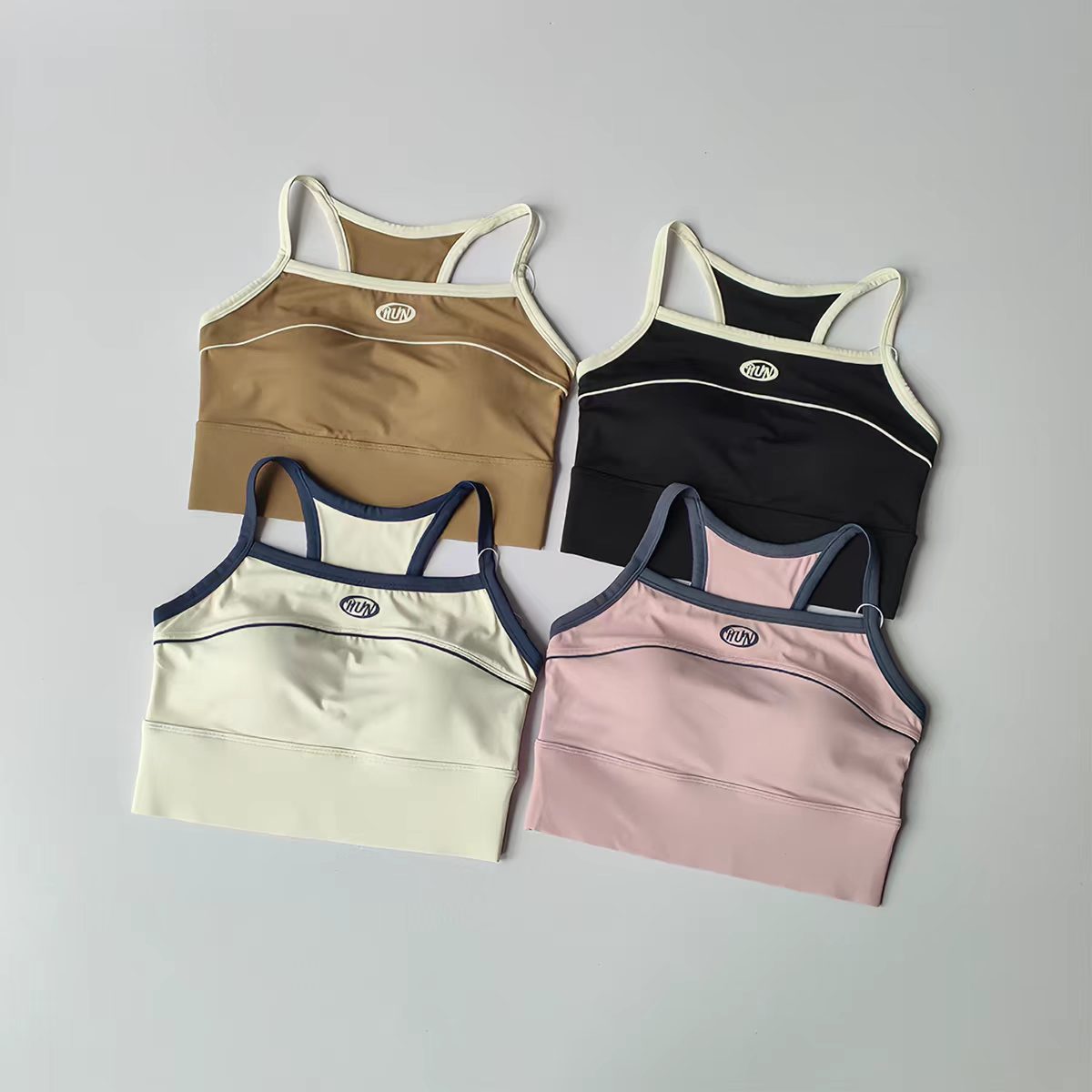 Women Color Block Sports Bra w - Plunge Bra Push Up incelemesi ve fiyatı
