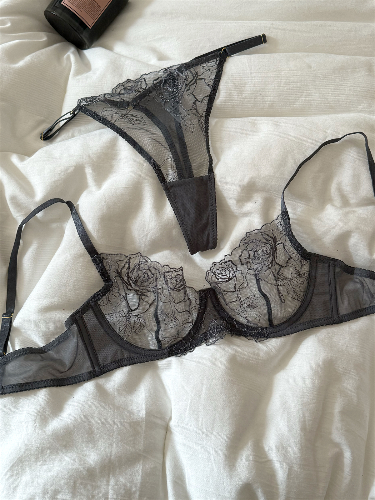 Lace embroidered flowers mesh  - Cotton Bra Everyday incelemesi ve fiyatı