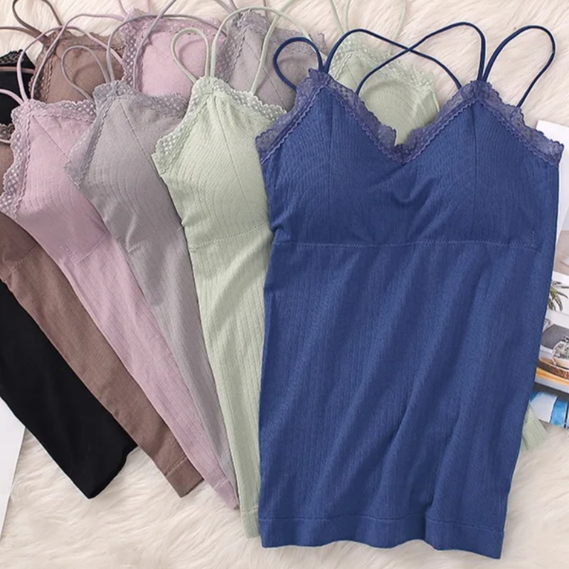 Women Padded Tank Top Seamless - T Shirt Bra Seamless incelemesi ve fiyatı
