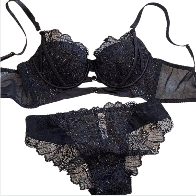Sexy Hollow Lace Bra Set Large - Cotton Bra Everyday incelemesi ve fiyatı