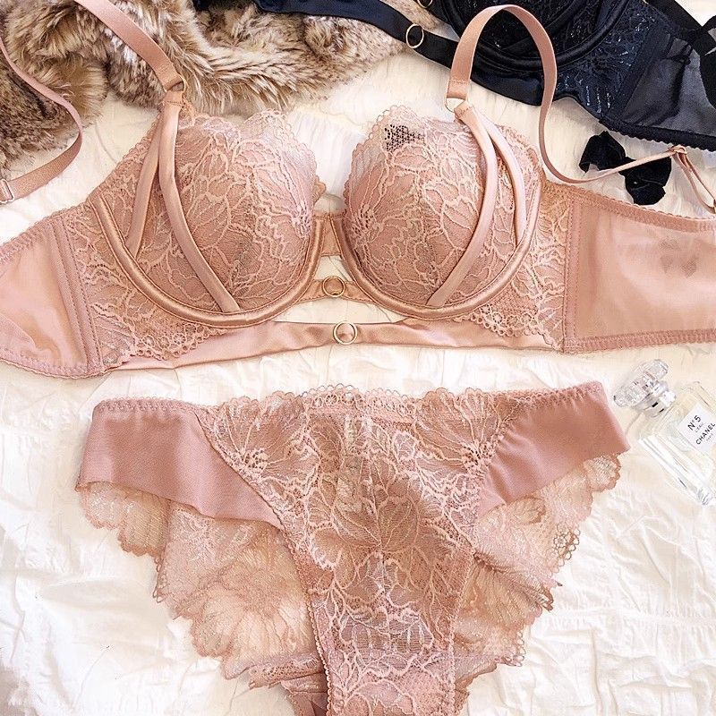 Sexy Hollow Lace Bra Set Large - Cotton Bra Everyday incelemesi ve fiyatı