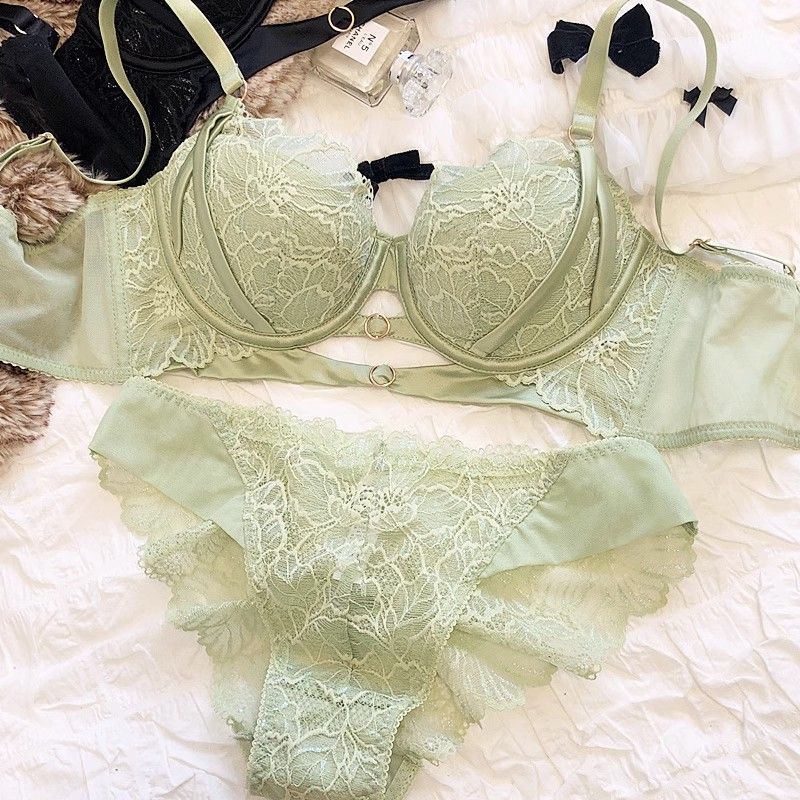 Sexy Hollow Lace Bra Set Large - Cotton Bra Everyday incelemesi ve fiyatı