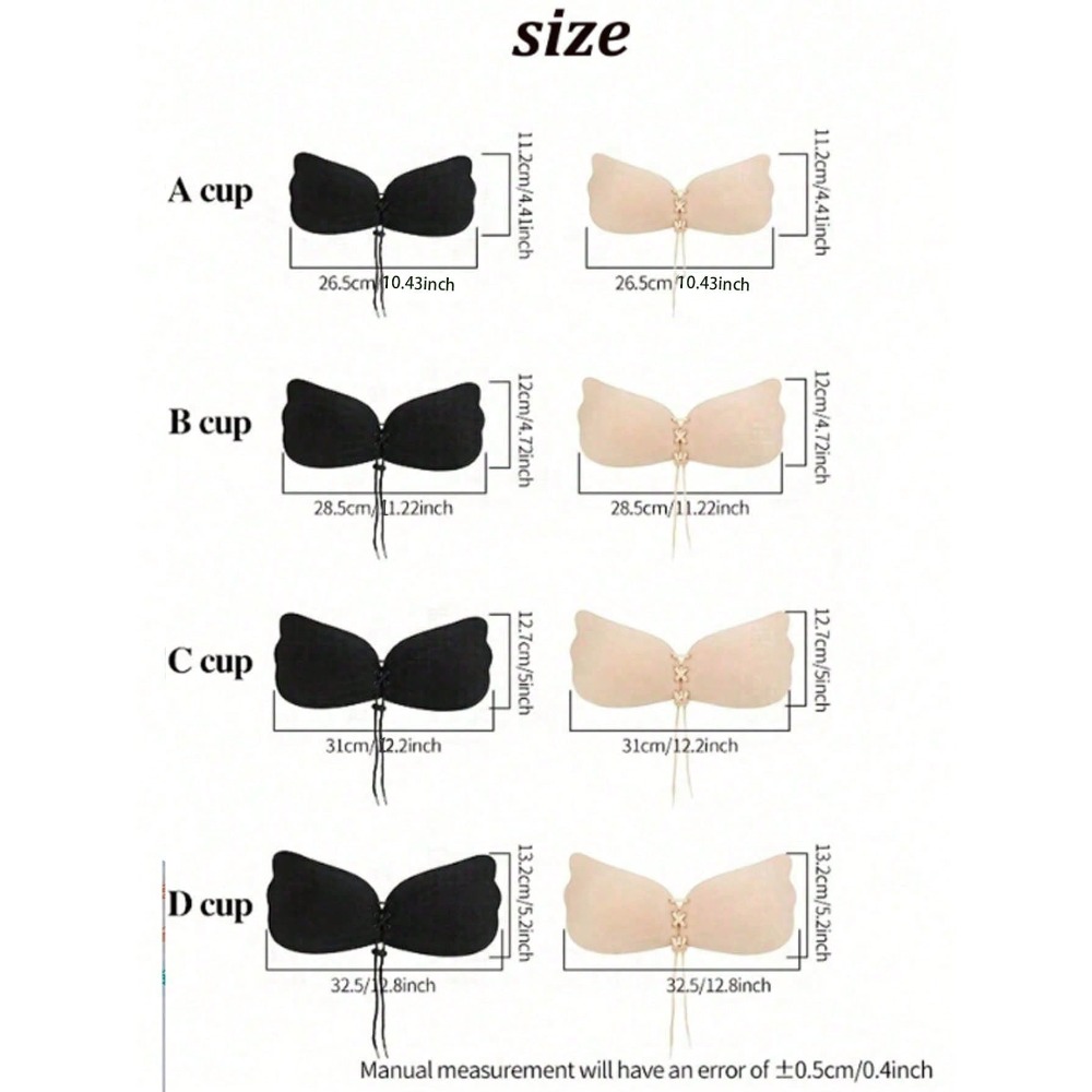 1/2pcs Wing-Shaped Adhesive Br - Strapless Bra Adhesive incelemesi ve fiyatı