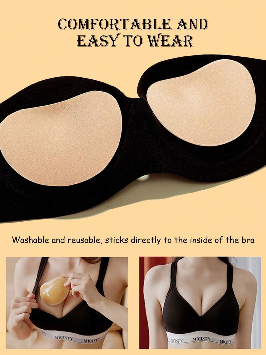 Silicone Sticky Bra Pads Push  - Push Up Bra Silicone incelemesi ve fiyatı